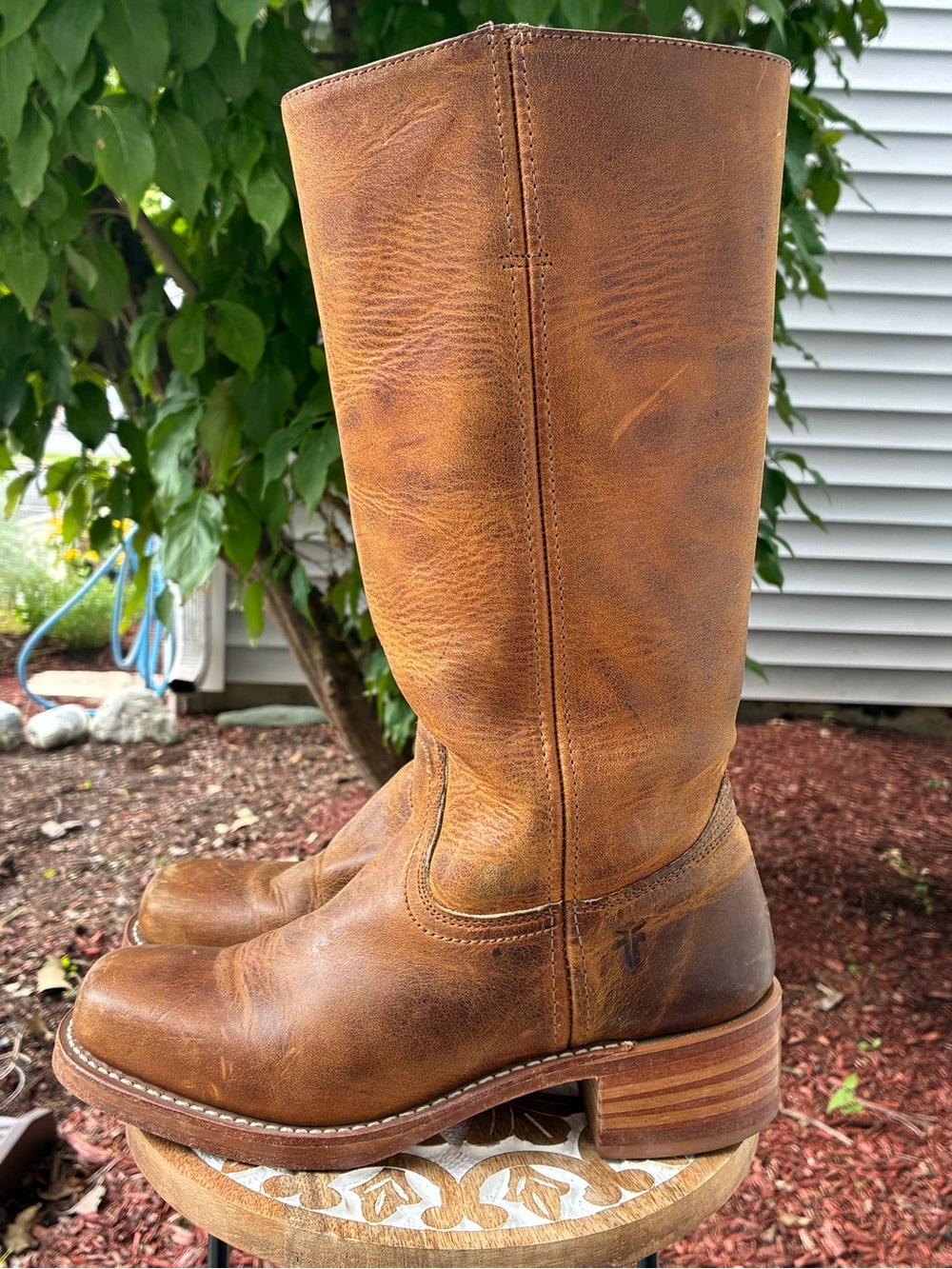 Vintage Women’s Frye Campus Boots Brown Size 8.5 - Picture 4 of 8
